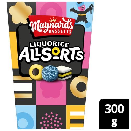 Maynards Bassetts Liquorice Allsorts Carton 300g