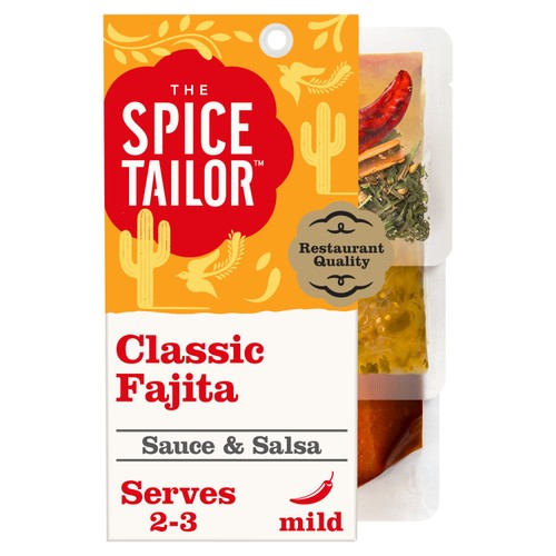 The Spice Tailor Mexican Classic Fajita Sauce & Salsa Meal Kit