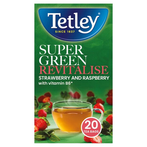 Tetley Super Green Vitamin B Berry Tea 20s 