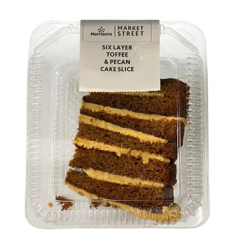 Morrisons Six Layer Toffee & Pecan Cake Slice