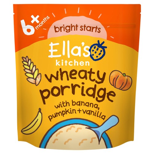 Ella's Kitchen Wheaty Porridge With Banana, Pumpkin & Vanilla 125g