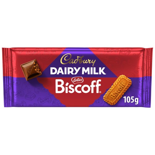 Cadbury Dairy Milk Biscoff Biscuit Chocolate Bar 105g