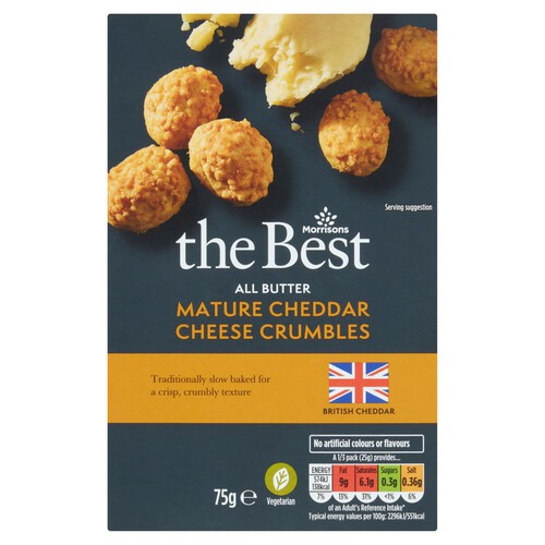 Morrisons The Best All Butter Cheddar Cheese Crumbles