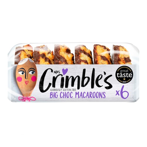 Mrs Crimble's Gluten Free 6 Big Chocolate Macaroons 180g