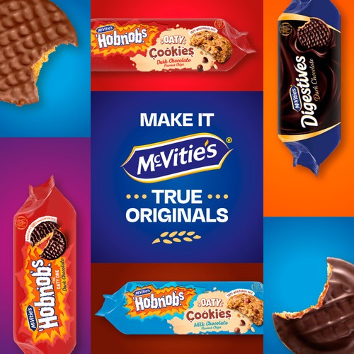 Mcvitie's Hobnobs Biscuits Oaty Cookies Dark Chocolate 155g