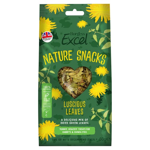 Burgess Excel Nature Snacks Luscious Leaves 