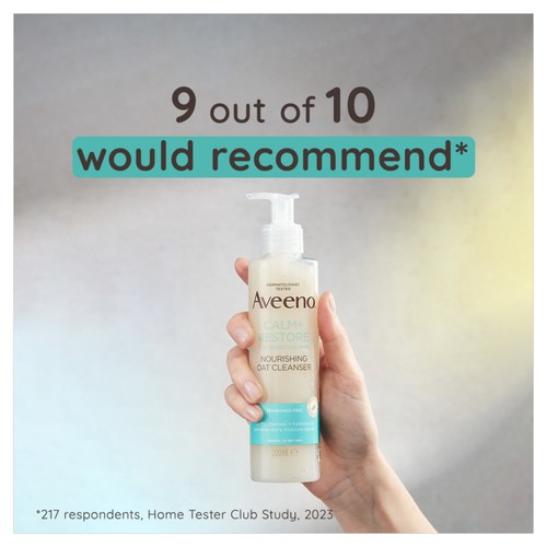 Aveeno Face Calm & Restore Nourishing Oat Face Wash Cleanser 200ml