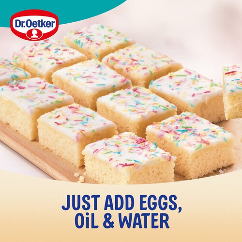 Dr. Oetker Vanilla Old School Tray Bake