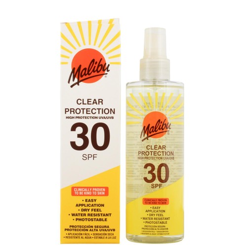 Malibu Clear Protection Spray Pump SPF 30   250ml