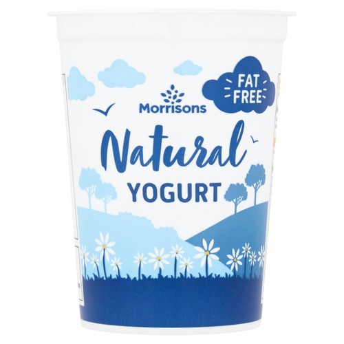 Morrisons fat free natural yogurt