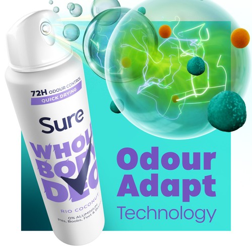 Sure Women Rio Coconut 72H Whole Body Deodorant   150ml