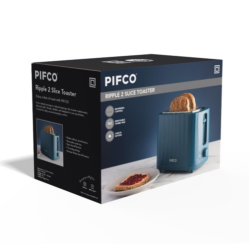 Pifco Ripple Teal Toaster