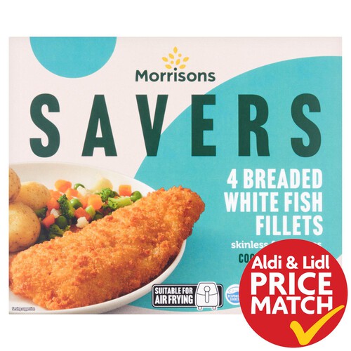 Morrisons Savers Breaded Whitefish Fillets 