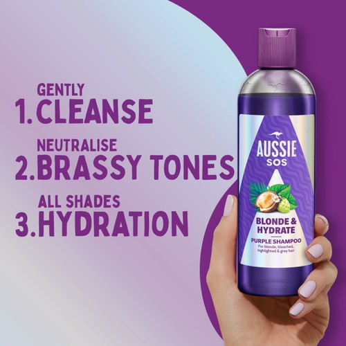 Aussie Blonde SOS Blonde & Hydrate Purple Shampoo