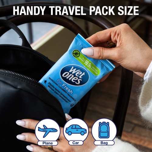 Wet Ones Be Fresh 12 Antibacterial Hand & Body Wipes