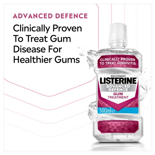 Listerine Advanced Defence Gum Treatment Mouthwash 500ml