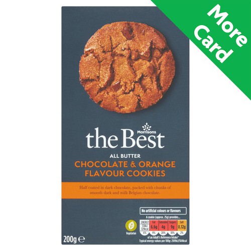 Morrisons The Best All Butter Chocolate & Orange Flavour Cookies