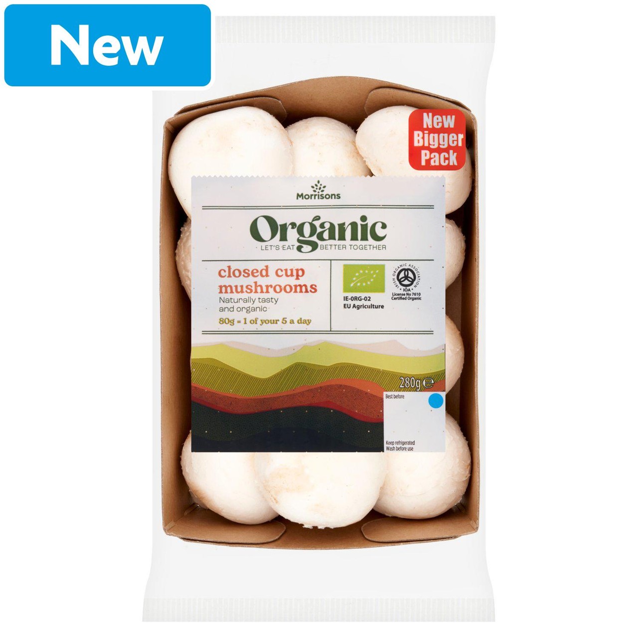 Morrisons Organic Mushrooms 280g