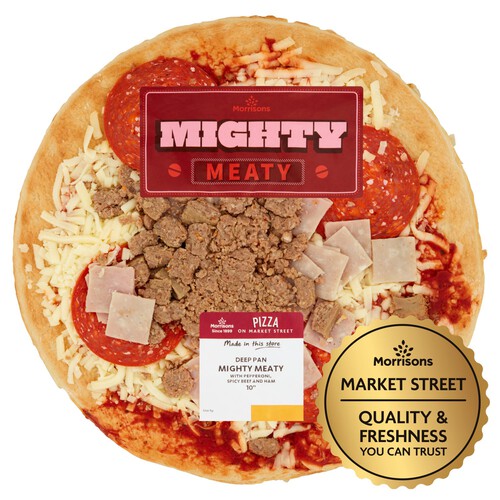 Market Street Mighty Meaty Deep Pan 10 Pizza