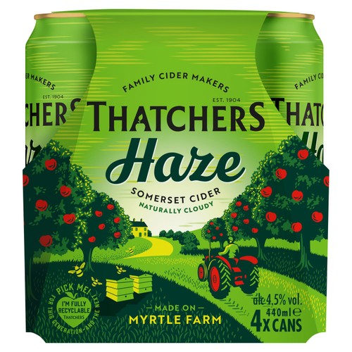 Thatchers Somerset Haze Cider Cans 4x440ml
