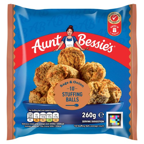 Aunt Bessie's 10 Sage & Onion Stuffing Balls 260g