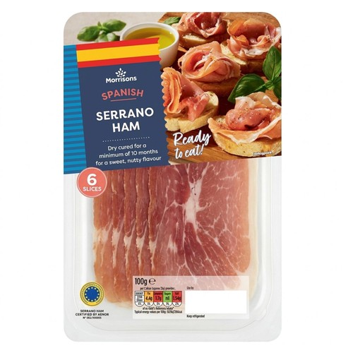 Morrisons Serrano Ham 100g
