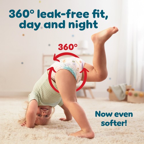Pampers Baby-Dry Nappy Pants Size 4, 38 Nappies, 9kg-15kg, Essential Pack