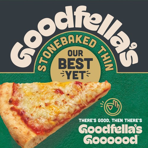 Goodfellas Stonebaked Thin Margherita Three Cheese Pizza 334g