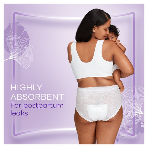 Always Discreet Heavy Adult Incontinence Post Partum Pants Large 8 Pack