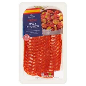 Morrisons Sliced Spicy Chorizo