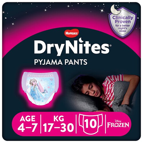 Huggies Drynites Pyjama Pants Disney Fairies 4-7Yr 