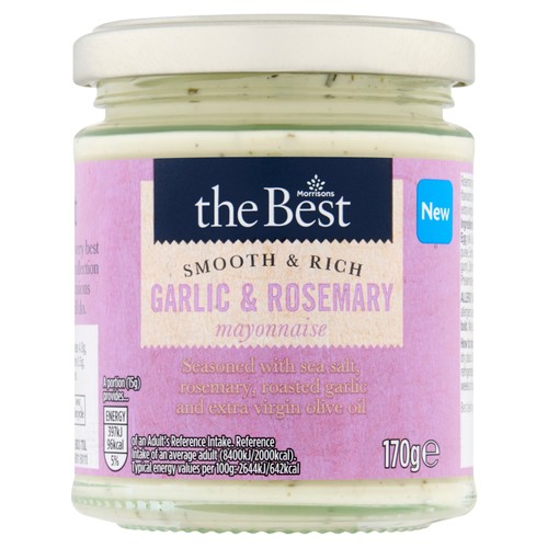 Morrisons The Best Garlic & Rosemary Flavoured Mayonnaise 170G