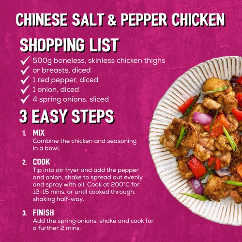 Schwartz Air Fry Chinese Salt & Pepper Chicken Recipe Mix 35g