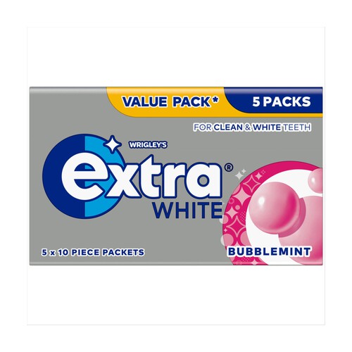 Extra White Bubblemint Chewing Gum Multipack