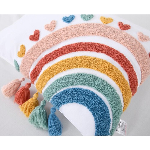 Nutmeg Home Rainbow Cushion