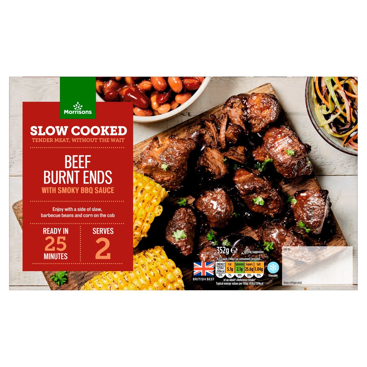 Morrisons Slow Cooked BBQ Beef Burnt Ends 340g