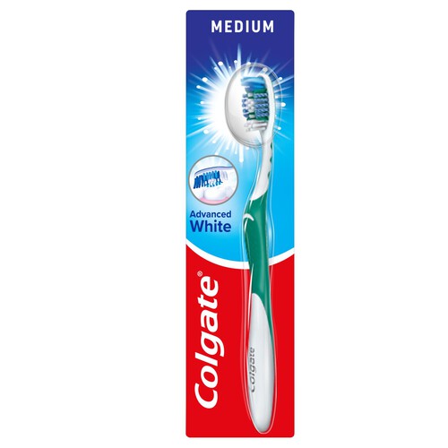 Colgate Advanced White Medium Manual Toothbrush