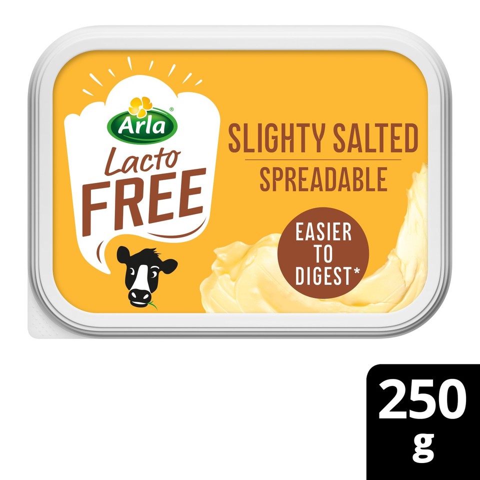 Arla LactoFREE Slightly Salted Spreadable Blend of Butter and Rapeseed ...
