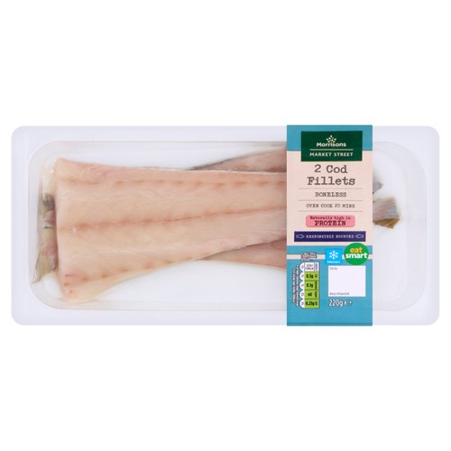 Morrisons 2 Cod Fillets 220g