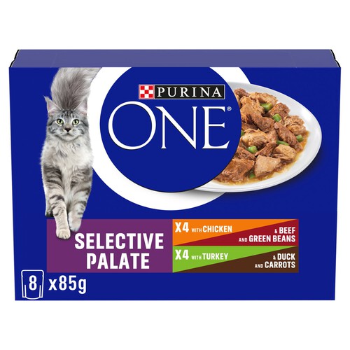 Purina ONE Adult Wet Cat Food Selective Palate