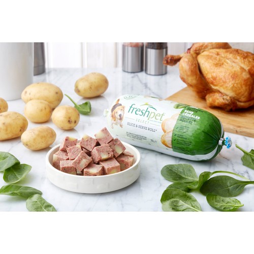 Freshpet Dog Roll Grain Free Chicken Recipe With Potato Spinach