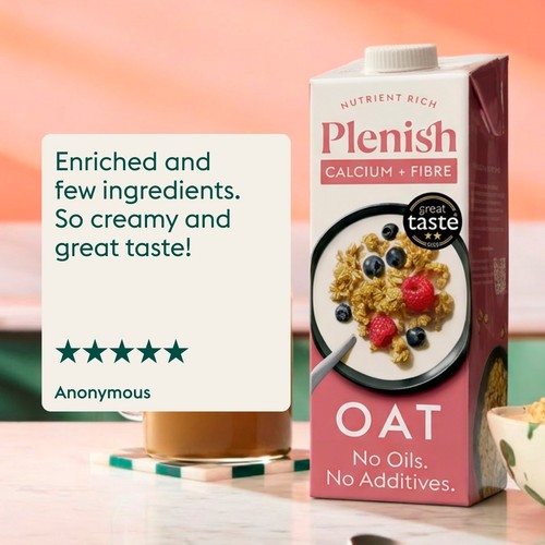 Plenish Oat Drink Enriched With Calcium & Vitamins 1L