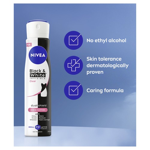  NIVEA Black & White Original 72h Anti-Perspirant Deodorant Spray