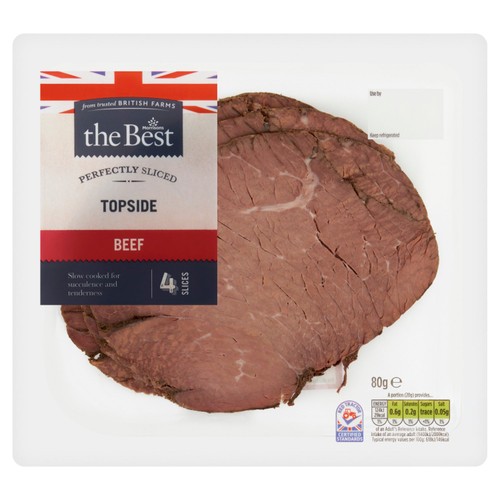 Morrisons topside of beef slices