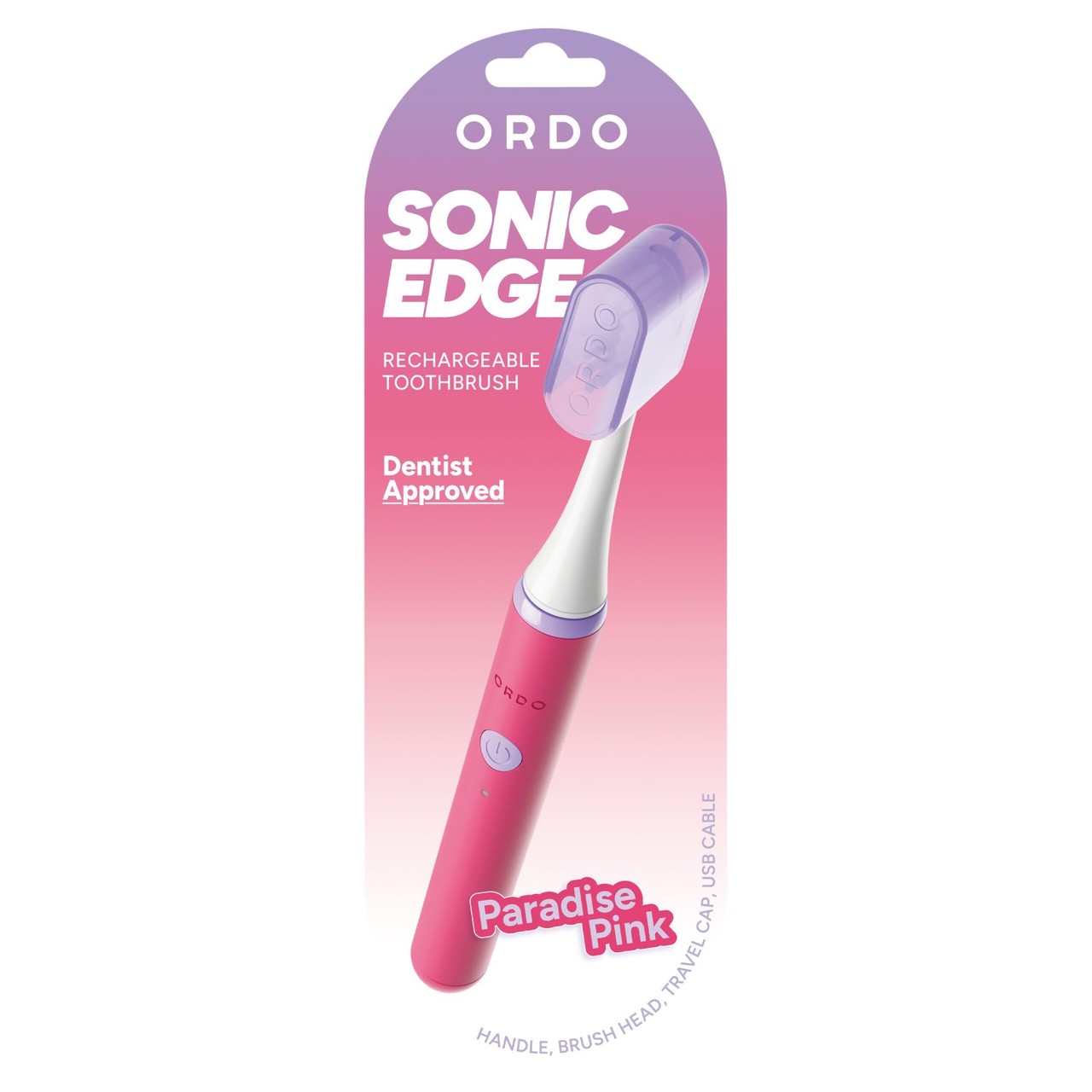 Ordo Sonic Edge Rechargeable Toothbrush Paradise Pink