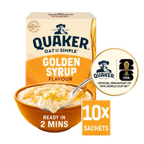 Quaker Oat So Simple Golden Syrup Porridge Sachets
