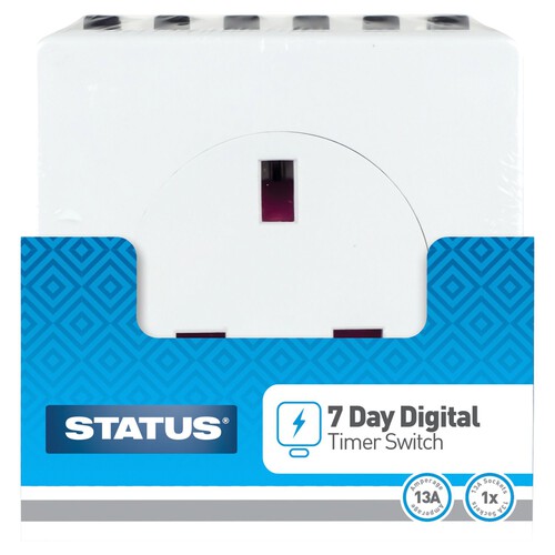 Status 7 Day Digital Timer Switch