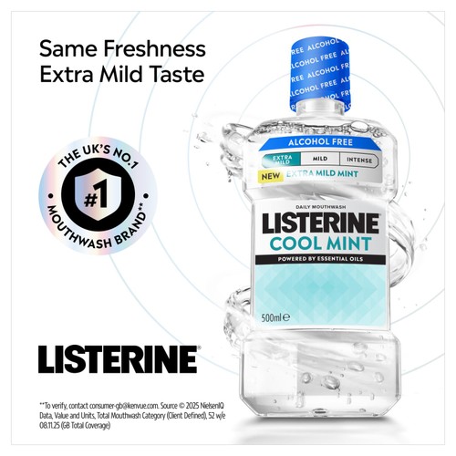 Listerine Mouth Wash Essential Extra Mild 500ml