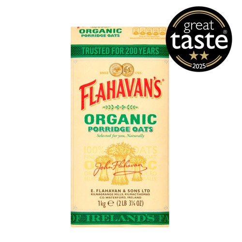 Flahavans Irish Organic Porridge 1Kg