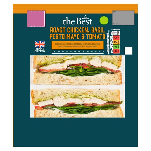 Morrisons The Best Basil Chicken & Tomato Sandwich